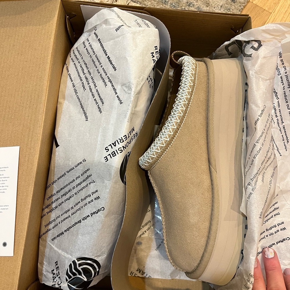 UGG Tan Slip-On Women's Sandals